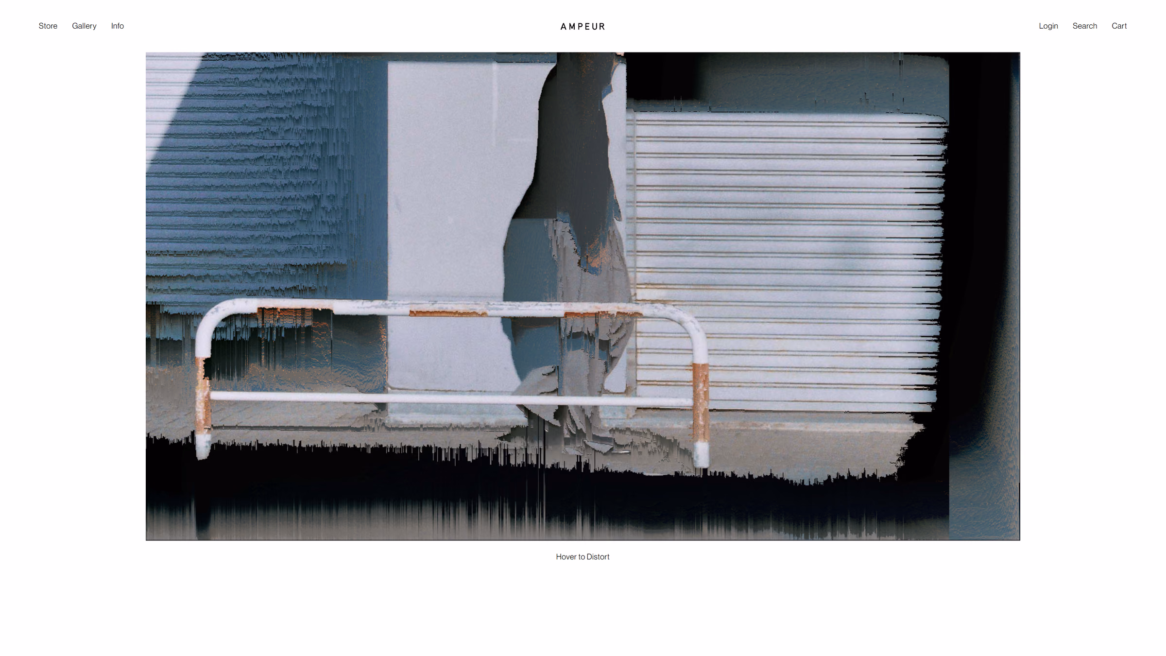 Ampeur storefront homepage